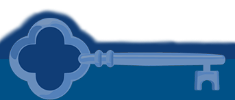 Blue skeleton key